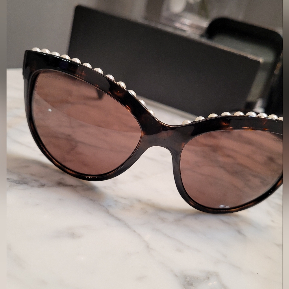 Chanel Women's Cat-Eye Sunglasses - Brown **Read Details ** - Picture 6 of 14